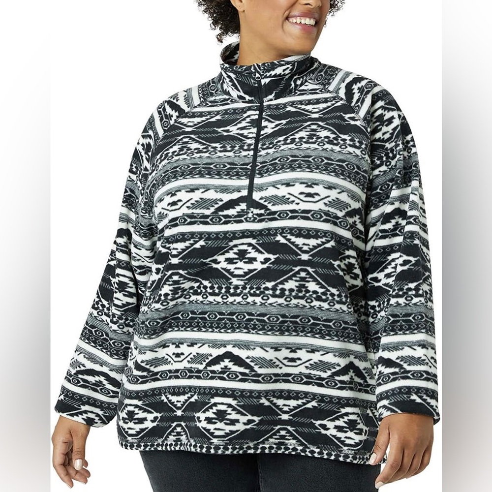 Eddie Bauer Women's Ultra Soft Fleece 1/4 Zip Long Sleeve Pullover Top